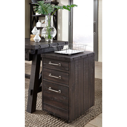 Modus Yosemite Solid Wood Rollling File Cabinet in Cafe