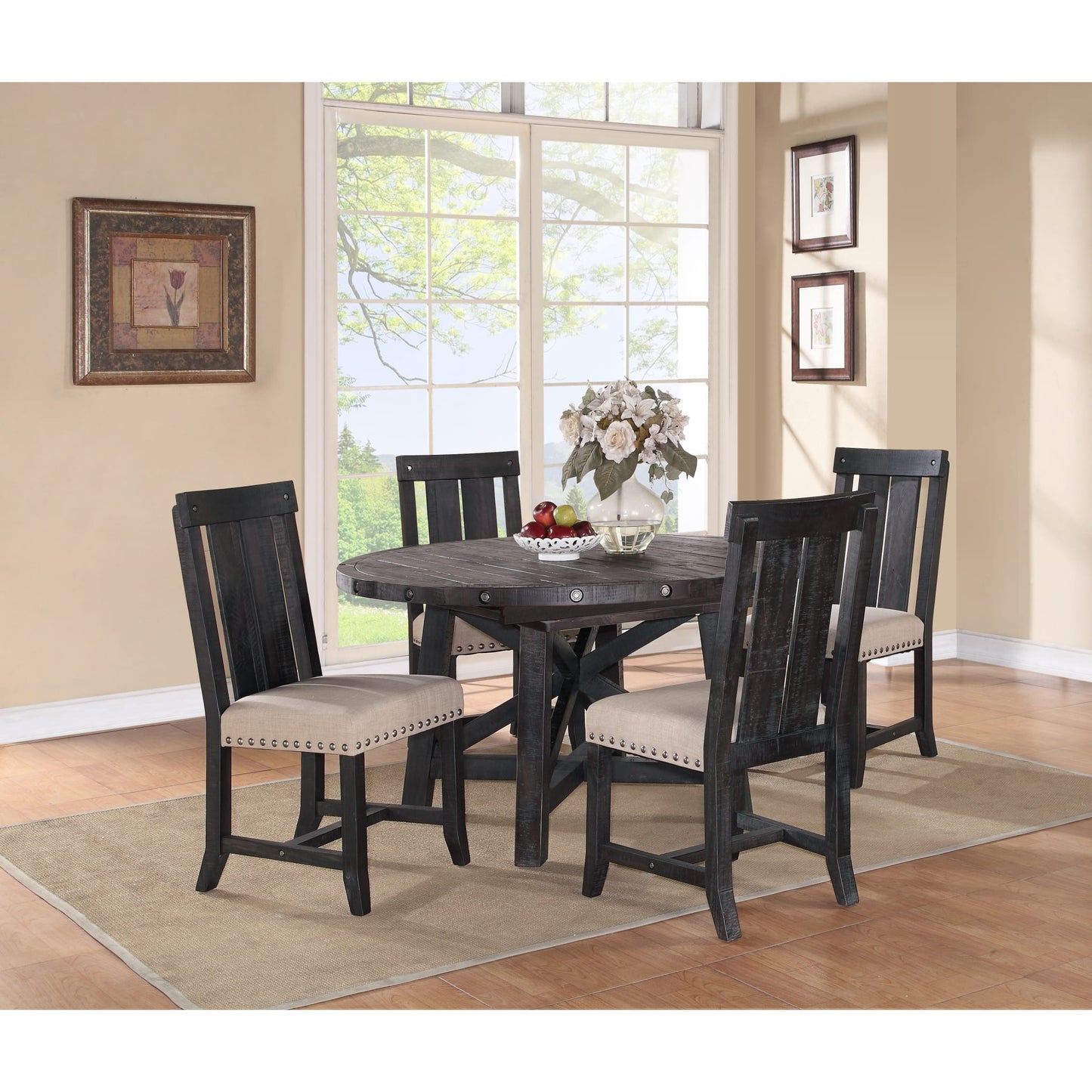 Modus Yosemite Solid Wood Round Extension Table