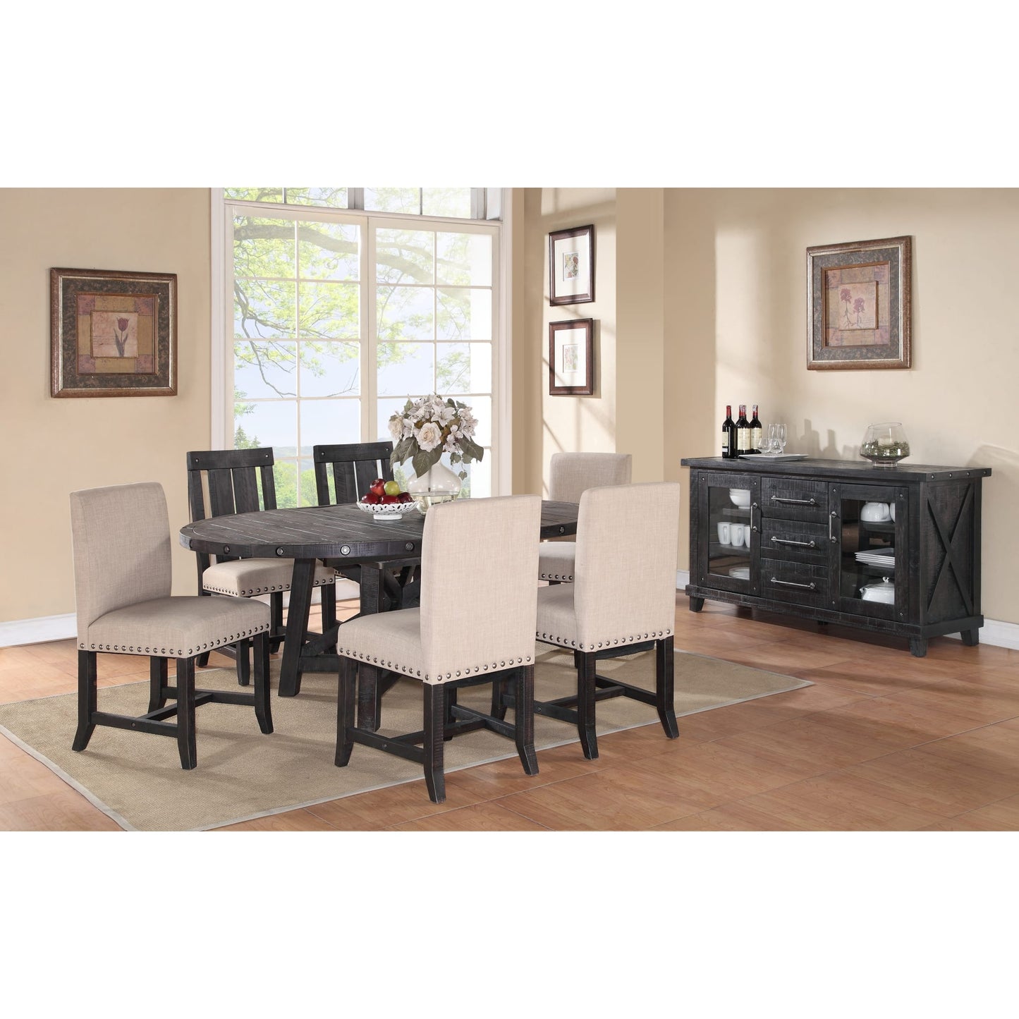 Modus Yosemite Solid Wood Round Extension Table