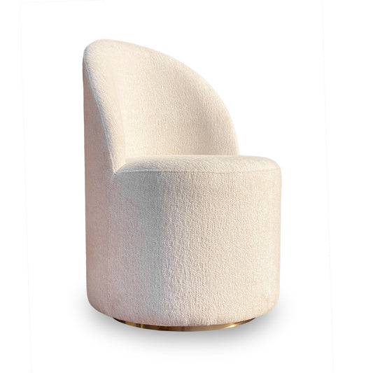 Modus Zinnia Fully Upholstered Swivel Chair in Dune Chenille