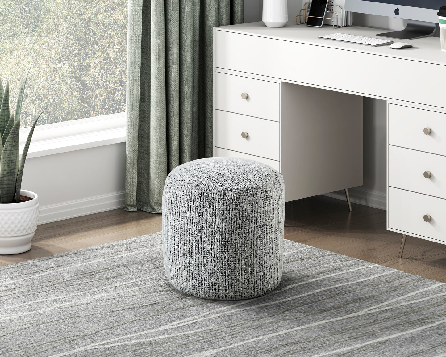 Homelegance Aiken Multi-color Pouf P31002