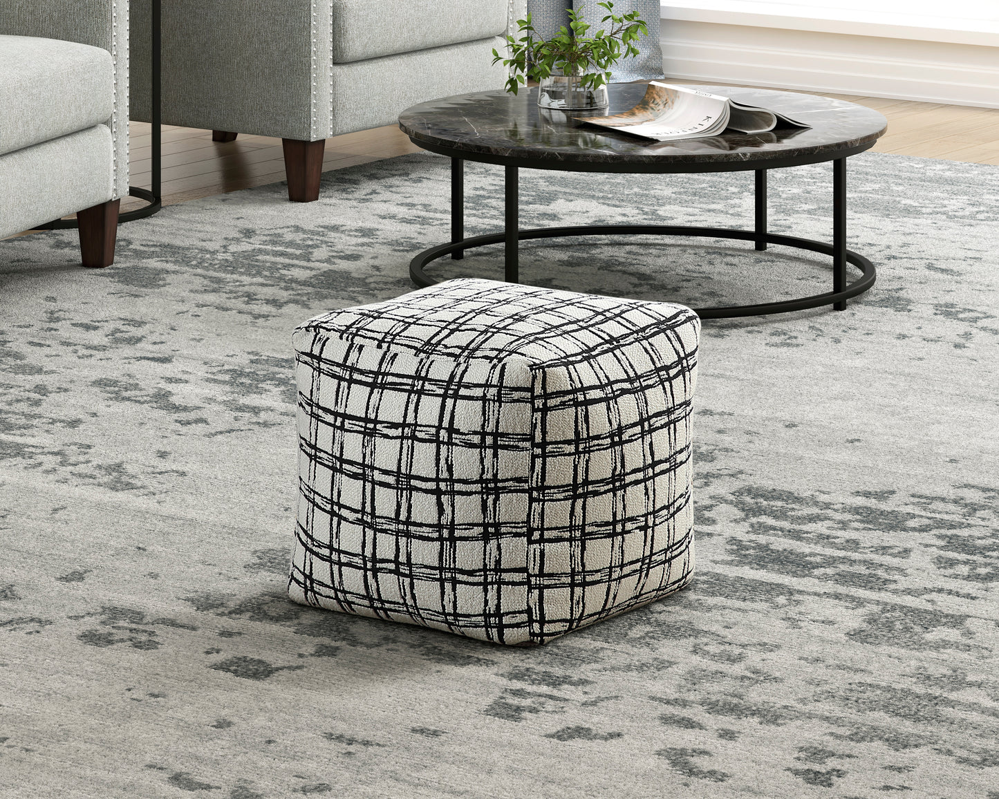 Homelegance Misty Multi-color Pouf P31014
