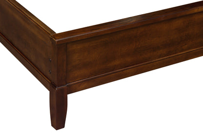 Homelegance Queen Bed Cotterill Dark Cherry Finish 1730-1