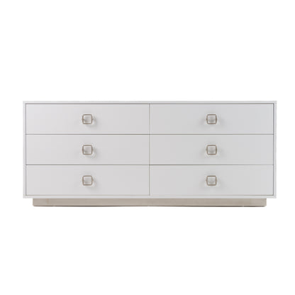 Victoria Modern White Crocodile Dresser
