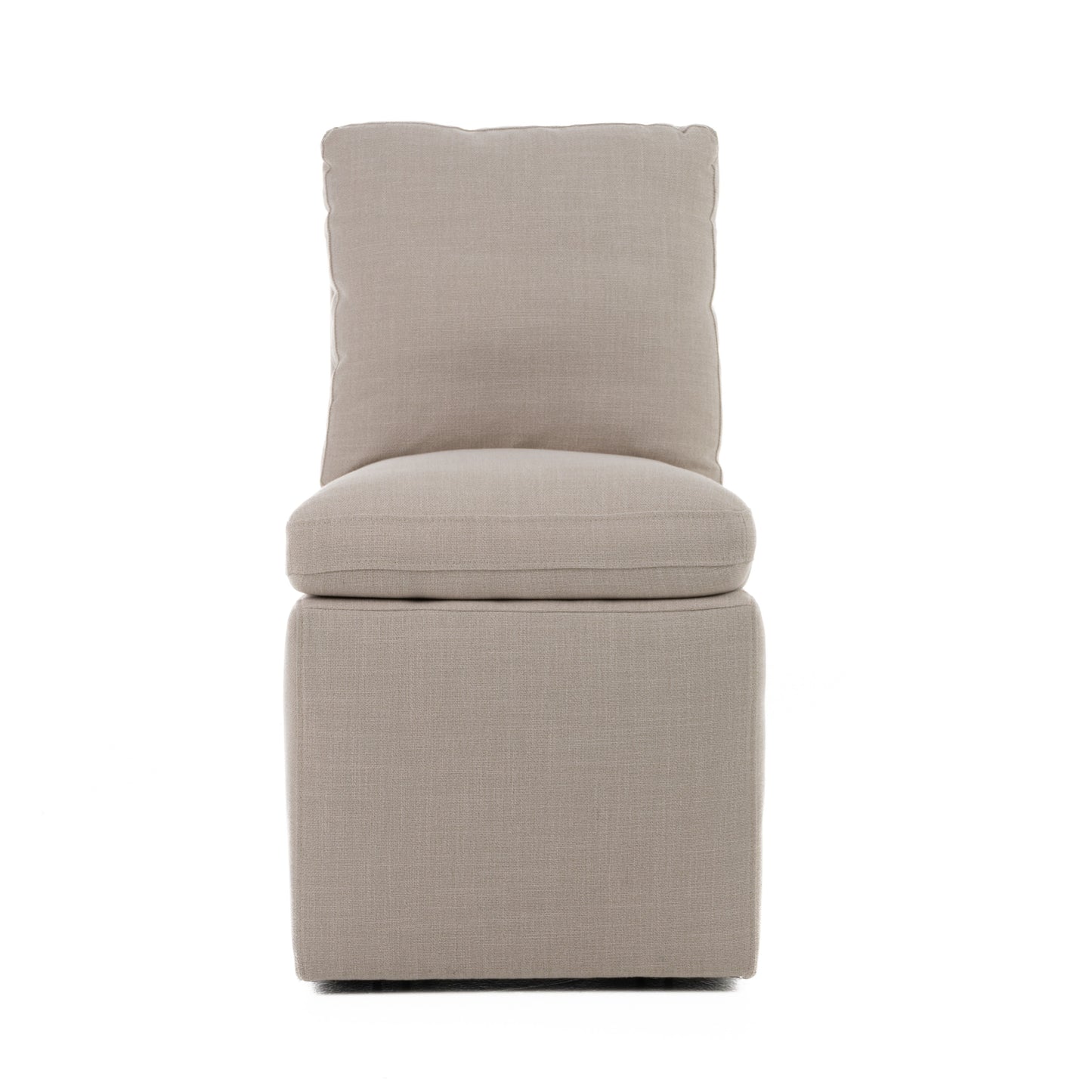 Modrest Adrian Modern Beige Fabric Dining Chair