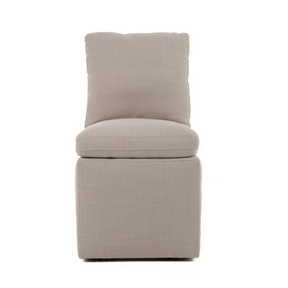 Modrest Adrian Modern Beige Fabric Dining Chair