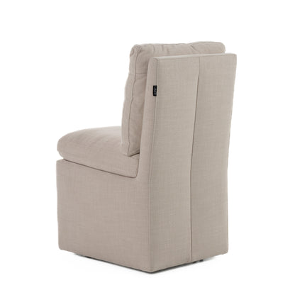Modrest Adrian Modern Beige Fabric Dining Chair