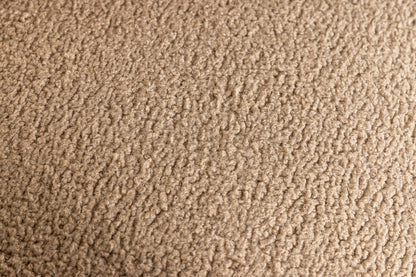 Modrest Alamo Modern Beige Faux Sheepskin Oak Accent Chair