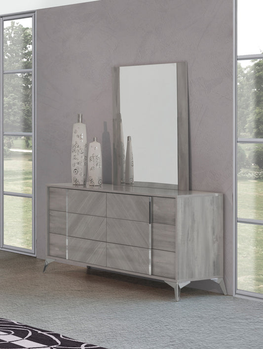 Nova Domus Alexa Italian Modern Grey Dresser