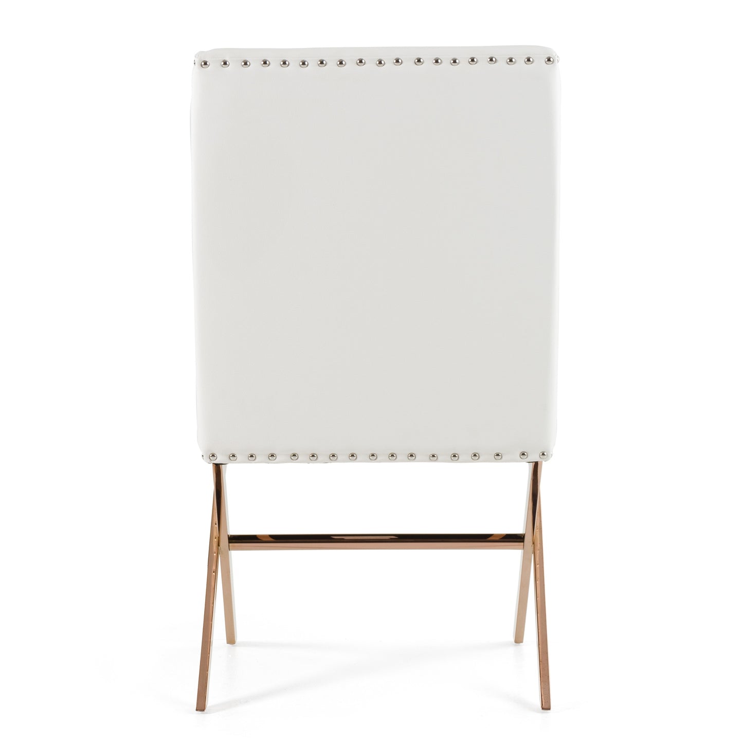 Modrest Alexia Modern White Rosegold Dining Chair
