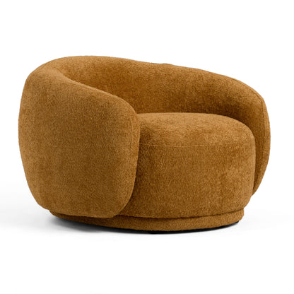 Divani Casa Andrew Modern Orange Fabric Accent Chair