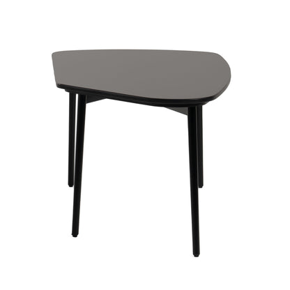 Modrest Andros Black Marble Black Metal Coffee Table