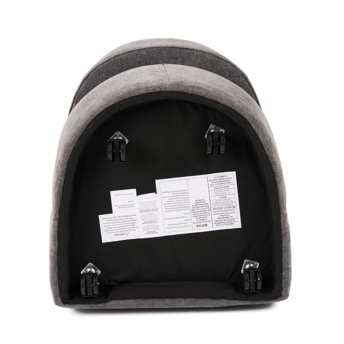 Modrest Angie Modern Dark Grey Fabric Dining Chair