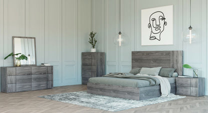 Nova Domus Asus Italian Modern Elm Grey Mirror