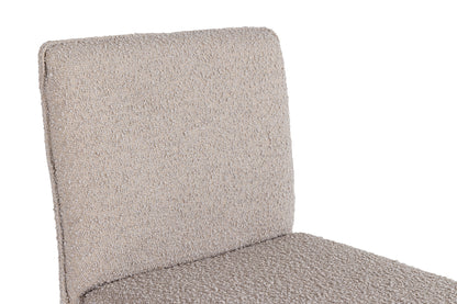 Modrest Atlanta Modern Beige Fabric and Brass Counter Chair