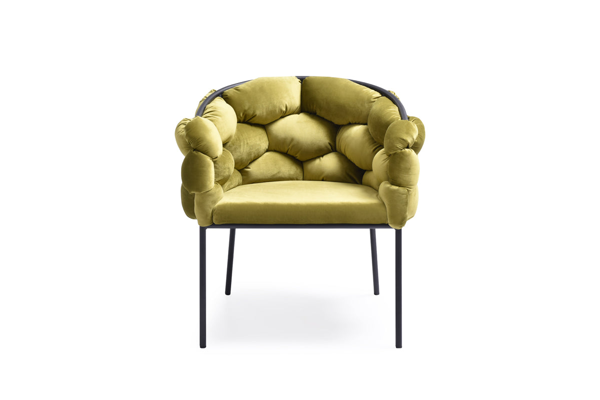 Modrest Debra Modern Green Fabric Dining Chair