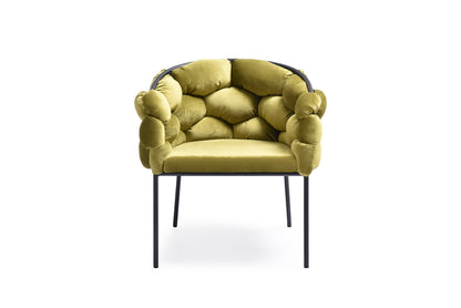 Modrest Debra Modern Green Fabric Dining Chair