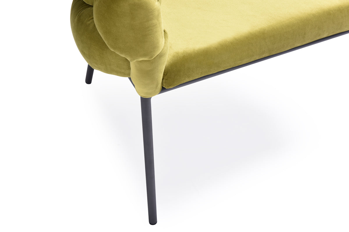 Modrest Debra Modern Green Fabric Dining Chair