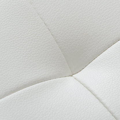 Click Modern White Leatherette Dining Chair