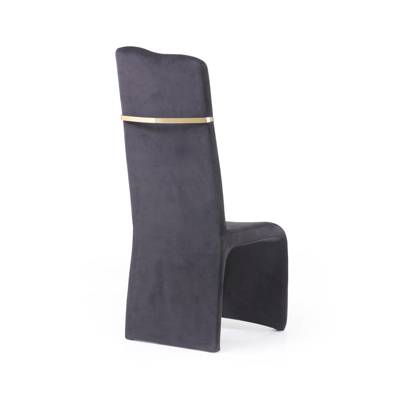 Modrest Sapphire Modern Black and Gold Dining Chair
