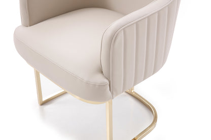 Modrest Tyler Modern Grey Gold Dining Chair