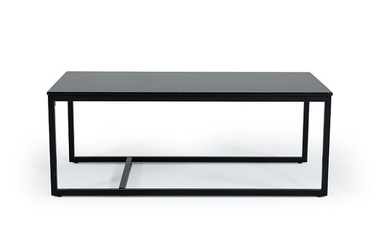 Modrest Baca Black Marble Metal Coffee Table