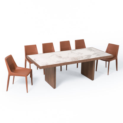 Nova Domus Bailey- Modern Walnut Rectangular Dining Table