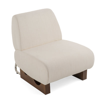 Modrest Barbara Modern Off White Accent Chair