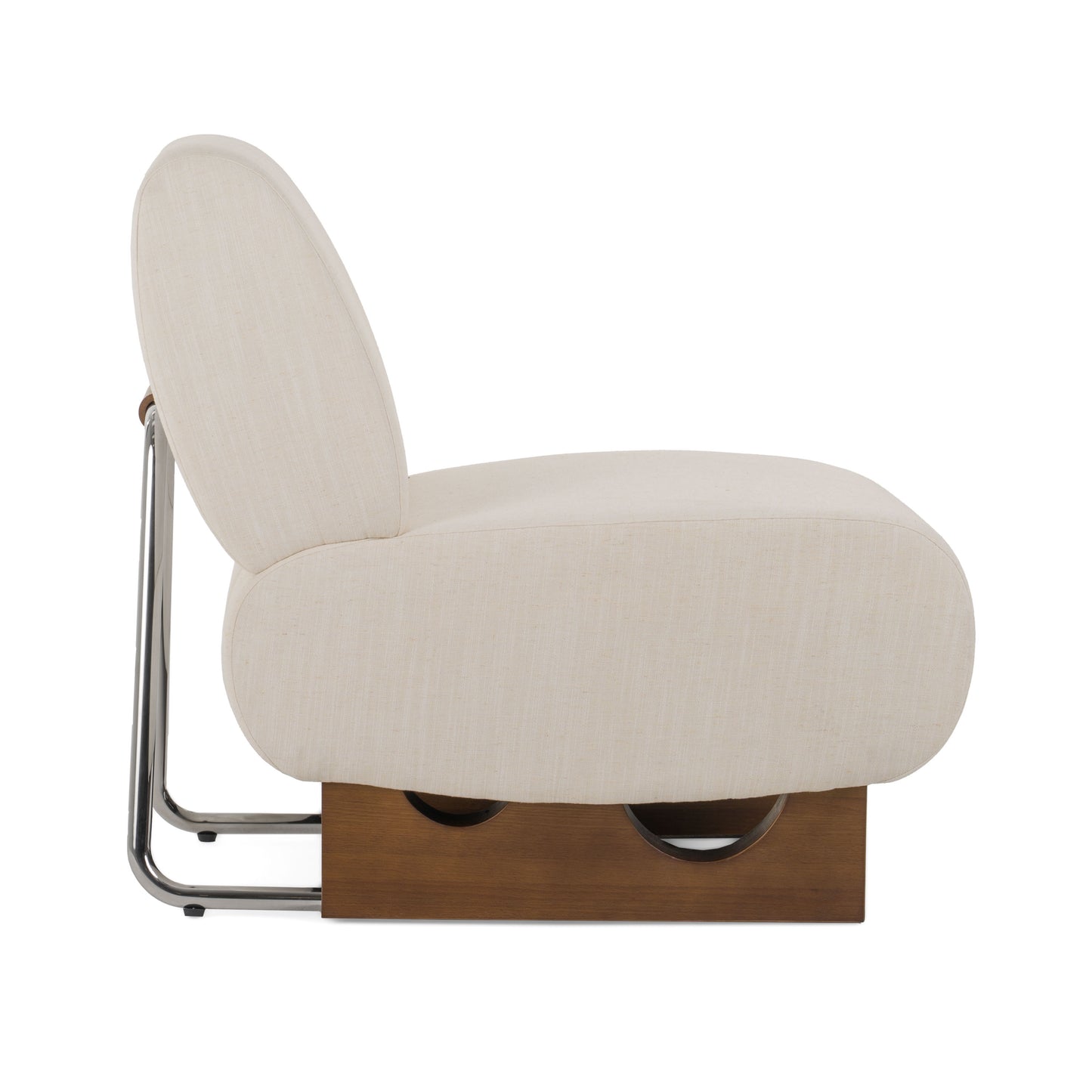 Modrest Barbara Modern Off White Accent Chair