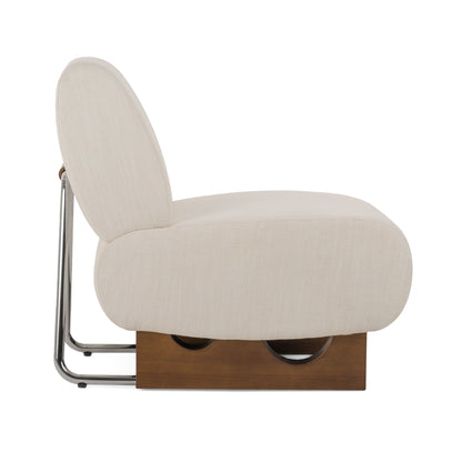 Modrest Barbara Modern Off White Accent Chair