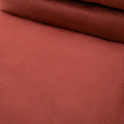 Modrest Barker Modern Red and Brush Gold Dining Chair