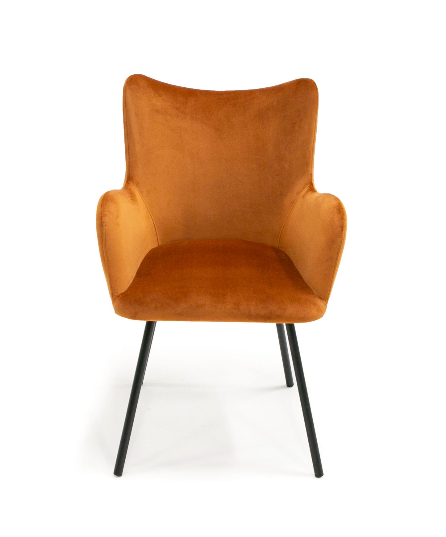 Modrest Barrett Modern Orange and Black Dining Chair