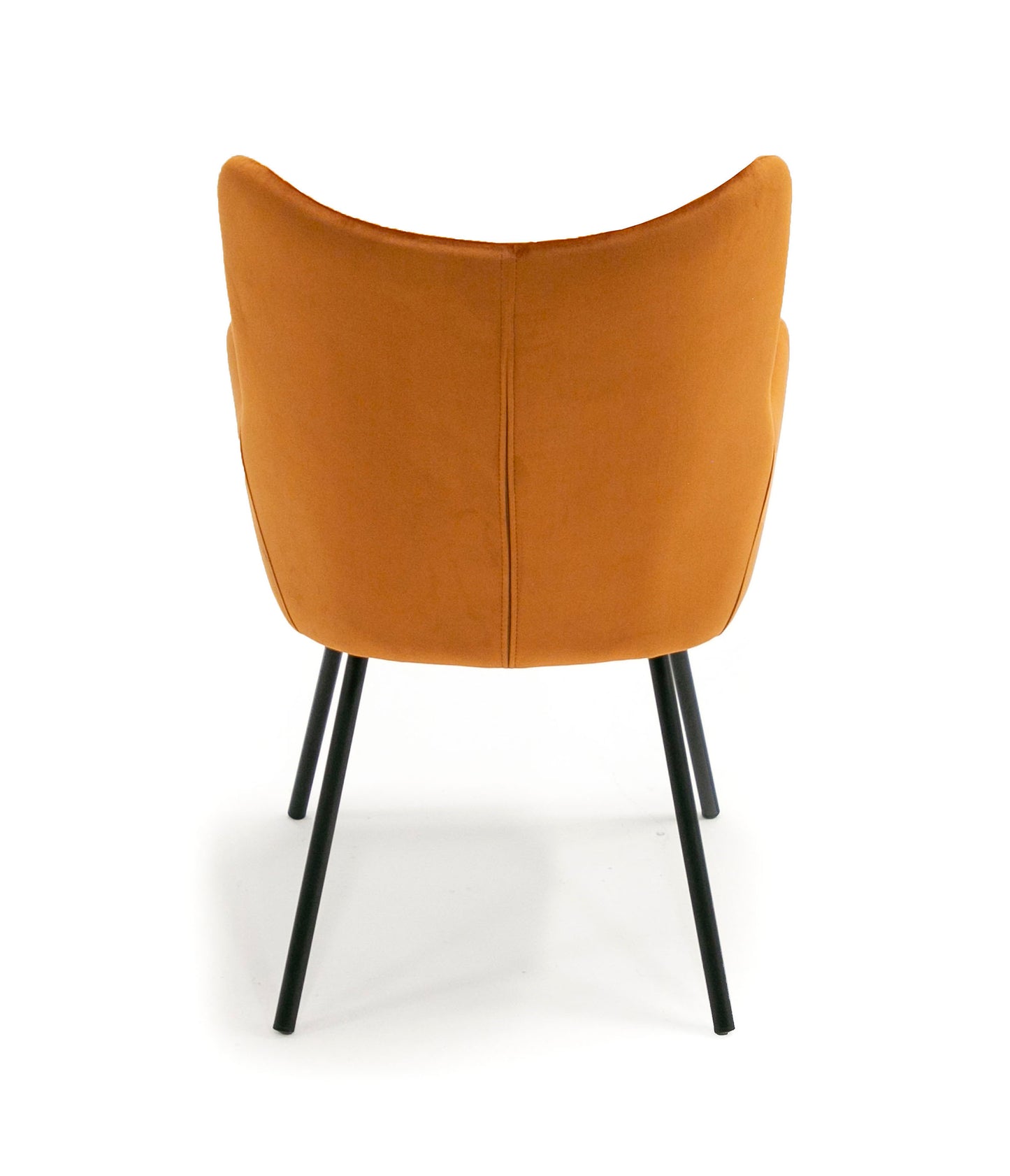 Modrest Barrett Modern Orange and Black Dining Chair