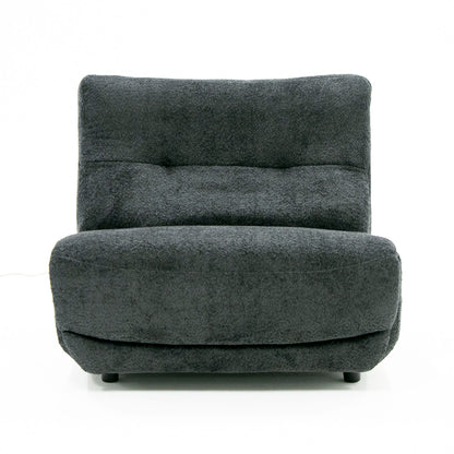Divani Casa Basil Modern Dark Grey Fabric Large Electric Recliner Chair