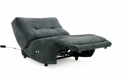 Divani Casa Basil Modern Dark Grey Fabric Large Electric Recliner Chair