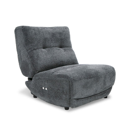 Divani Casa Basil Modern Dark Grey Fabric Small Electric Recliner Chair