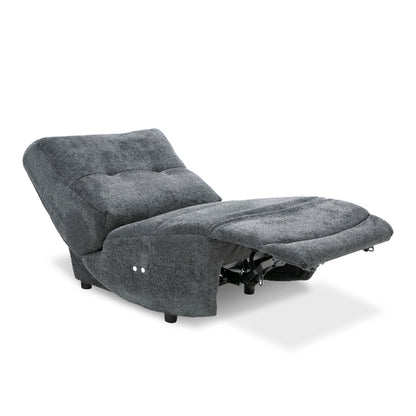 Divani Casa Basil Modern Dark Grey Fabric Small Electric Recliner Chair