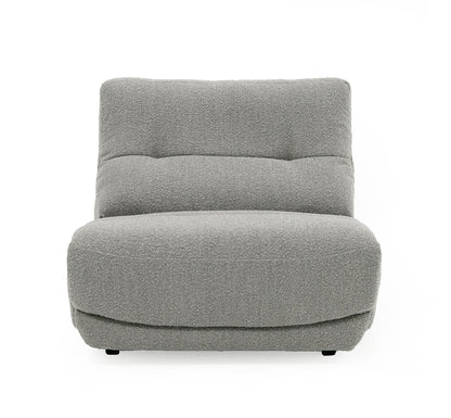 Divani Casa Basil Modern Grey Fabric Large Electric Recliner Chair