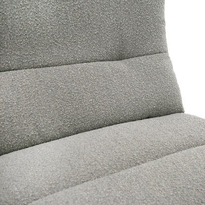 Divani Casa Basil Modern Grey Fabric Large Sofa With 3 Electric Recliners