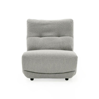 Divani Casa Basil Modern Grey Fabric Small Electric Recliner Chair