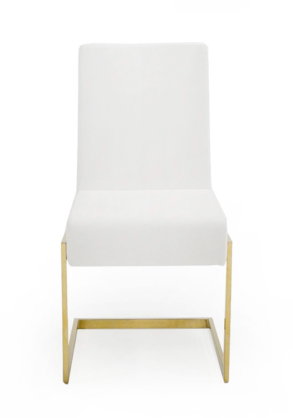Modrest Batavia Modern White and Gold Dining Chair