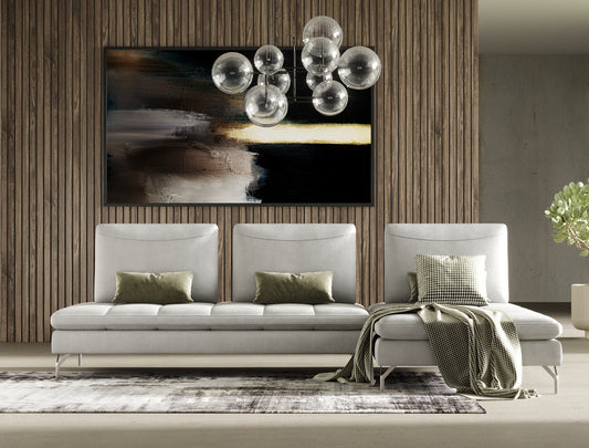 Modrest Bazzar Italian Right Facing Grey Leather Sectional Sofa