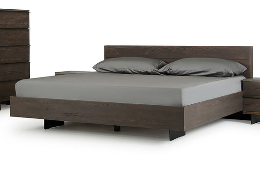 Modrest Selma Modern Dark Aged Oak East King Bed