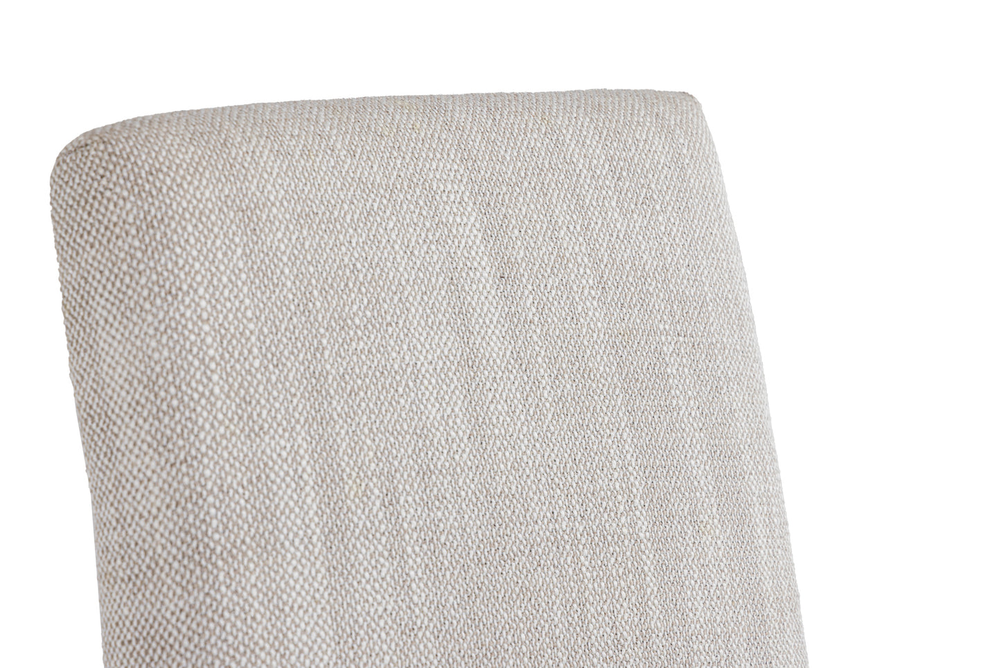 Modrest Beasley Modern Off-White Linen Brass Dining Chair