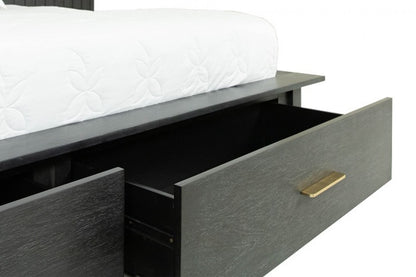 Modrest Manchester- Contemporary Dark Grey Bedroom Set