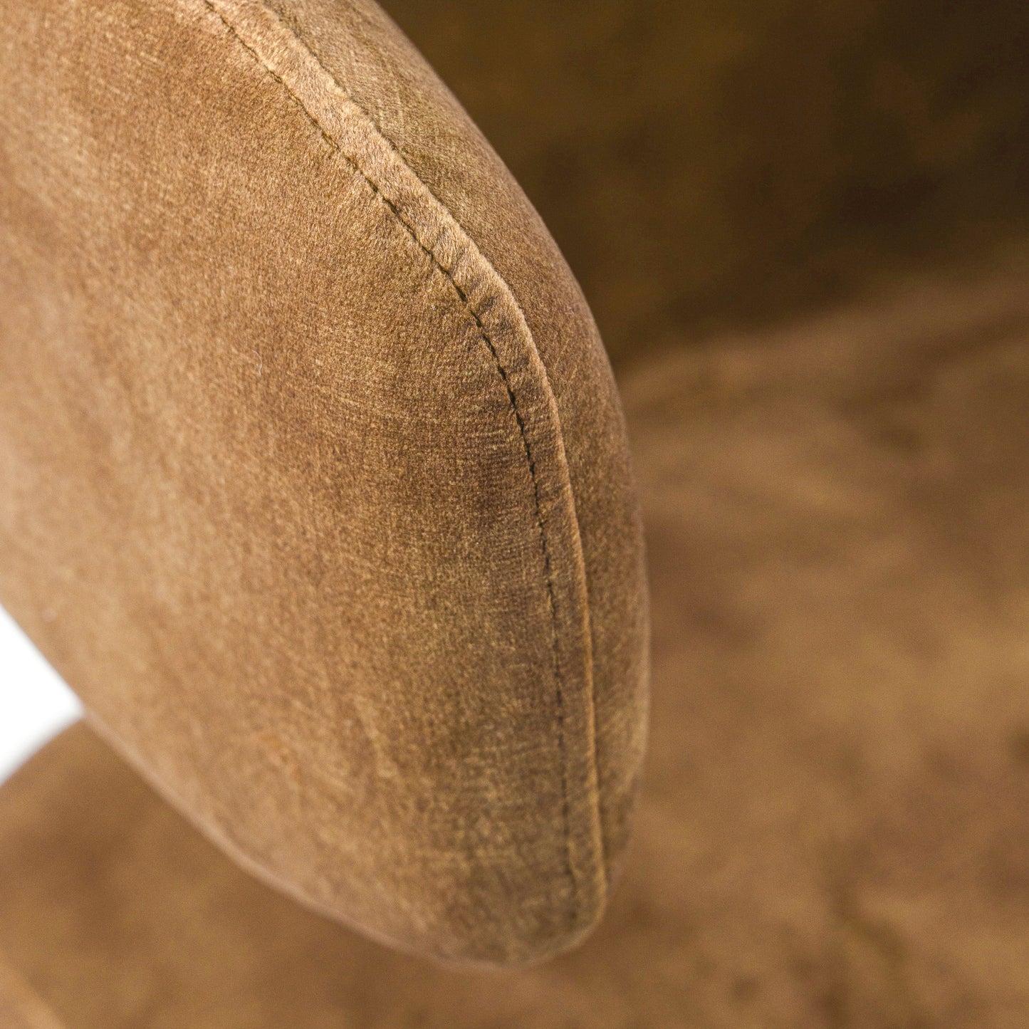 Modrest Bergman Modern Brown Velvet Dining Chair