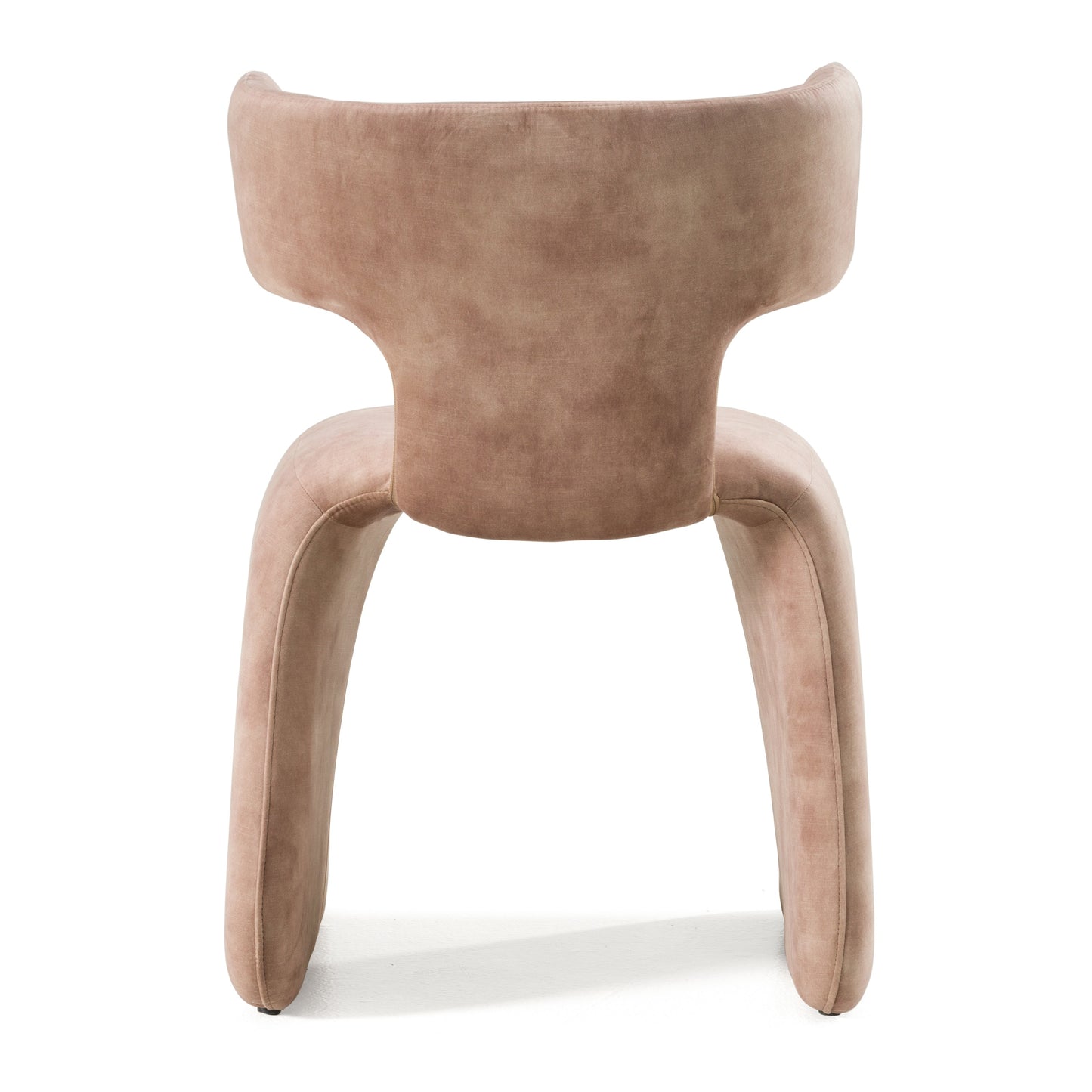 Modrest Bergman Modern Light Brown Velvet Dining Chair