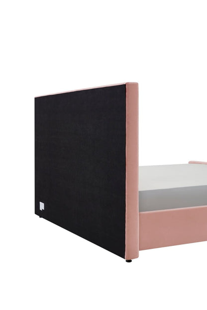 East King Modrest Beverly Modern Mauve Velvet Bed