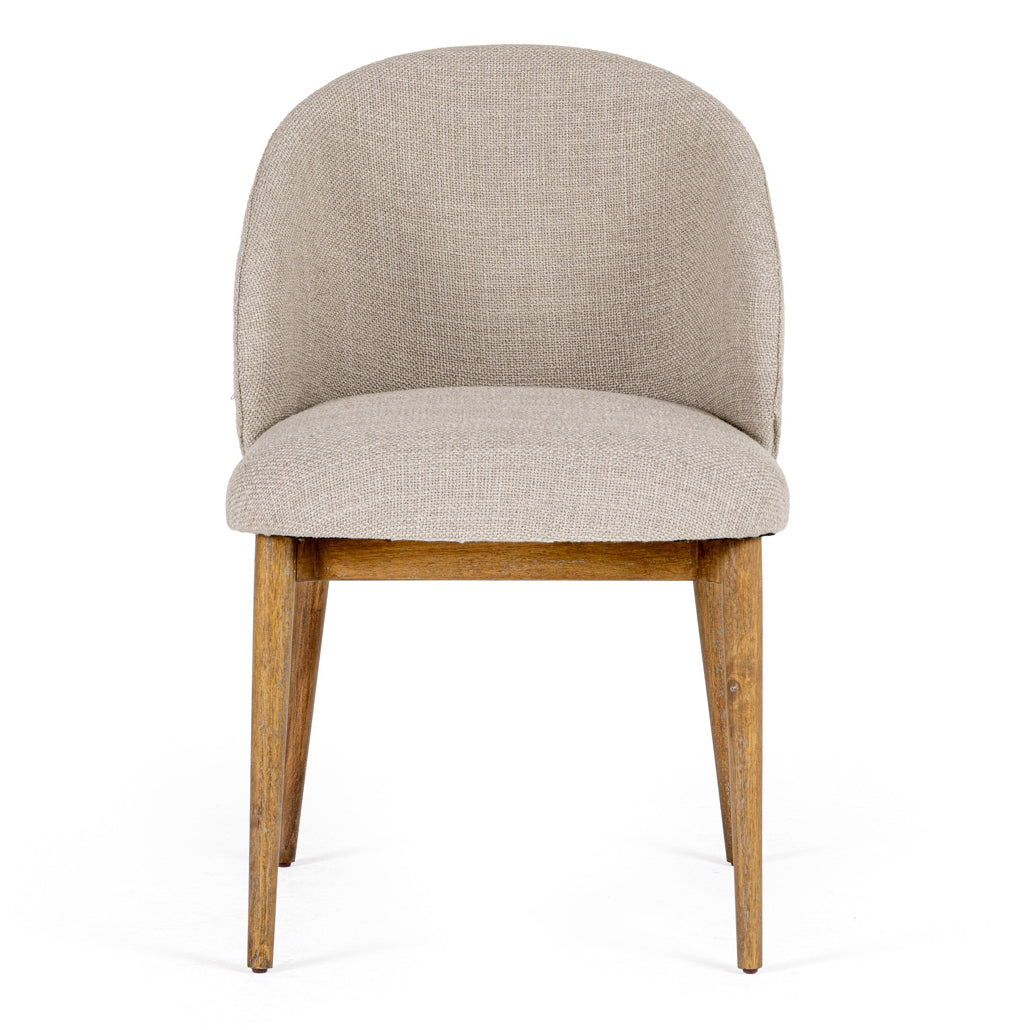 Modrest Blum Modern Beige Linen Dining Chair