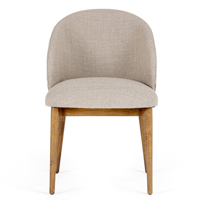 Modrest Blum Modern Beige Linen Dining Chair